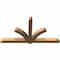 Ekena Millwork Redmond Smooth Timber Gable Bracket, Western Red Cedar, 96"W x 52"H x 5 1/2"D x 5 1/2"F, 13/12 Pitch GBW096X52X0606RED00SWR - alternate 2